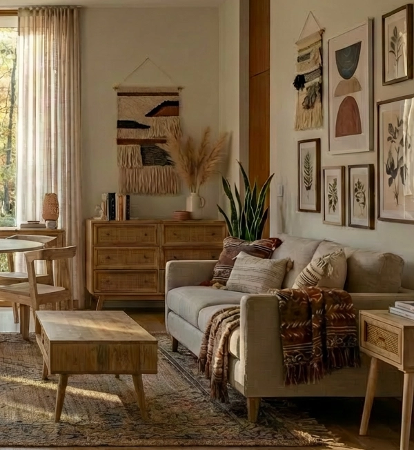 Meble boho z plecionką@Zobacz więcej#1